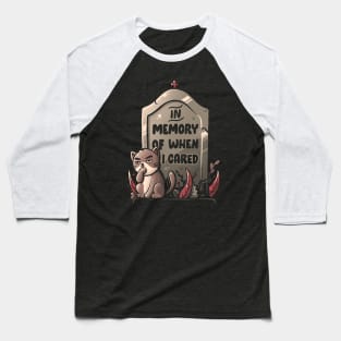 In Memory - Funny Cute Cat Gift Baseball T-Shirt